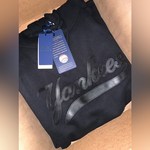 Polo Ralph Lauren Black Yankees Hoodie - Picture 1 of 1